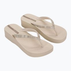 Japonki damskie Ipanema Mesh X Plat. Brązowe japonki Ipanema, bez wzorów, z meshu. Za 79.99 zł.