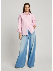 Pepe Jeans Koszula "Bego" w kolorze jasnoróżowym rozmiar: XL. Różowe koszule Pepe Jeans, xl, bez wzorów, z bawełny, bez kołnierzyka, bez ramiączek. Za 145.26 zł.