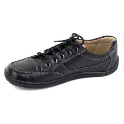 Barefoot Damskie minimalistyczne półbuty skórzane OLIVIER 770 czarne. Czarne półbuty wsuwane bez wzorów, ze skóry, eleganckie, bez obcasa. Za 484.00 zł.
