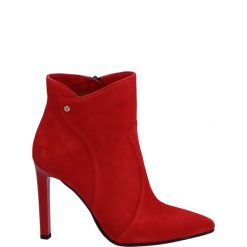 ELEGANCKIE BOTKI 20-58 VELOU ROSS. Botki Venezia, bez wzorów, ze skóry, eleganckie, bez obcasa, bez zapięcia. Za 279.00 zł.