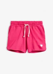 Szorty dresowe z czystej bawełny organicznej. Zielone szorty sportowe bonprix, bez wzorów, z bawełny. Za 27.99 zł.