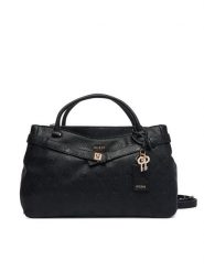 Guess Torebka Ella Logo HWPD97 46060 Czarny. Czarne torebki klasyczne Guess, z aplikacjami, ze skóry, bez dodatków. Za 634.99 zł.