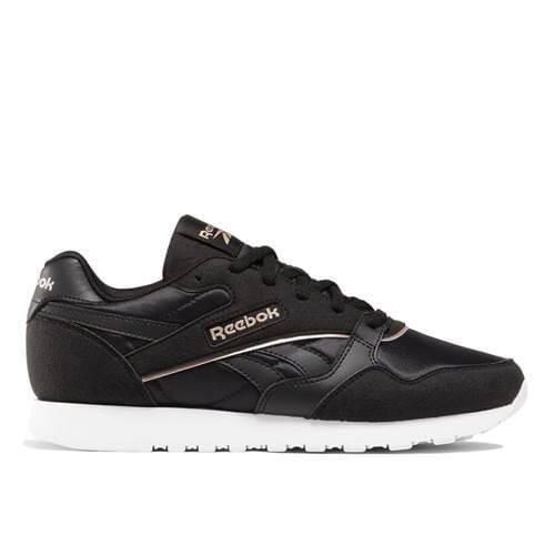 Buty do chodzenia damskie Reebok Ultra Flash. Czarne buty treningowe Reebok, bez wzorów, z jeansu, bez zapięcia, trekkingowe. Za 179.40 zł.