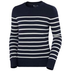 Damski sweter z wełny Helly Hansen. Niebieskie swetry Helly Hansen, bez wzorów, z wełny, sportowe, bez ramiączek. W wyprzedaży za 568.65 zł.