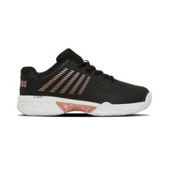 Buty do tenisa damskie K-Swiss Hypercourt Express 2. Czarne buty do biegania K-SWISS, bez wzorów, z materiału, bez zapięcia, do biegania. Za 662.00 zł.