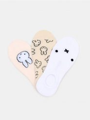 Prążkowane skarpetki 3 pack Miffy - wielobarwny. Skarpetki Sinsay, bez wzorów, prążkowane. Za 12.99 zł.