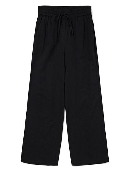 Vero Moda Spodnie w kolorze czarnym rozmiar: XS. Czarne spodnie materiałowe Vero Moda, bez wzorów, z bawełny. Za 78.66 zł.