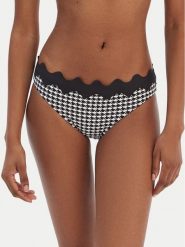 Seafolly Dół od bikini Gia Check Ric Rac 40711-282 Czarny. Czarne bikini Seafolly, bez wzorów, z syntetyku. Za 299.99 zł.