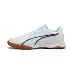 Buty piłkarskie Puma Pressing IV. Białe buty do biegania Puma, bez wzorów, z materiału, bez zapięcia, do biegania. Za 256.50 zł.