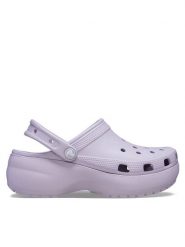Crocs Klapki Classic Platform Clog W 206750 Szary. Szare klapki Crocs, bez wzorów, z tworzywa sztucznego, bez obcasa, bez zapięcia. Za 219.99 zł.