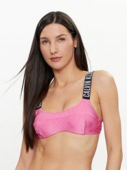 Calvin Klein Swimwear Góra od bikini KW0KW02389 Różowy. Czerwone bikini Calvin Klein Swimwear, bez wzorów, z syntetyku. Za 169.99 zł.