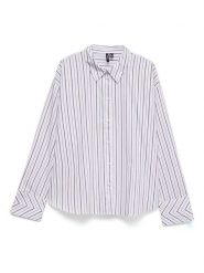 Vero Moda Koszula w kolorze biało-fioletowym rozmiar: XS. Białe koszule Vero Moda, xs, bez wzorów, z bawełny, bez kołnierzyka, bez ramiączek. Za 104.95 zł.