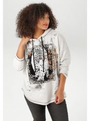 Aniston Bluza w kolorze białym rozmiar: 52. Białe bluzy Aniston, bez wzorów, bez ramiączek, z kapturem. Za 116.45 zł.