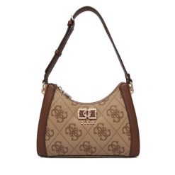 Torebka Guess. Brązowe torebki klasyczne Guess, z aplikacjami, klasyczne, bez dodatków. Za 589.99 zł.