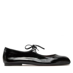 Baleriny Balagan. Czarne baleriny BALAGAN, bez wzorów, bez obcasa, bez zapięcia. Za 419.99 zł.