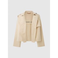 Kurtka damska Pepe Jeans Sheila. Brązowe kurtki Pepe Jeans, bez wzorów, z jeansu, bez kaptura. W wyprzedaży za 482.50 zł.