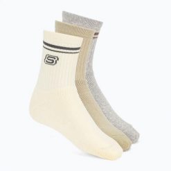 Skarpety SKECHERS Full Terry Low Crew. Brązowe skarpetki Skechers, bez wzorów, z bawełny. Za 77.99 zł.