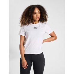 Koszulka damska Hummel Icons. Białe t-shirty sportowe Hummel, xs, bez wzorów, bez ramiączek, do piłki nożnej. Za 121.00 zł.