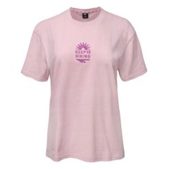 T-shirt Damski Ameli. Czerwone t-shirty Hi-tec, bez wzorów, casualowe, bez kołnierzyka, bez ramiączek. Za 80.99 zł.