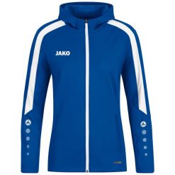 Damska bluza dresowa z kapturem Jako Power. Niebieskie bluzy z kapturem JAKO, bez wzorów, z dresówki, z kapturem. Za 386.50 zł.