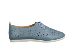 Półbuty Bayla-161 158 707 Denim 161712, Niebieski, Skóra naturalna - 37. Niebieskie półbuty wsuwane Bayla, na lato, bez wzorów, z denimu, bez obcasa, na płaskiej podeszwie. W wyprzedaży za 179.10 zł.