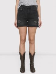 Noisy May Szorty jeansowe Smiley 27010865 Czarny Regular Fit. Czarne szorty Noisy May, bez wzorów, z bawełny. Za 69.99 zł.