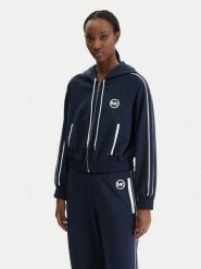 MICHAEL Michael Kors Bluza MR651X2K8N Granatowy Regular Fit. Niebieskie bluzy MICHAEL Michael Kors, m, bez wzorów, z syntetyku, bez ramiączek, bez kaptura. Za 769.99 zł.