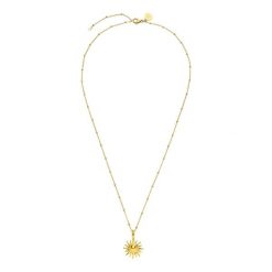 Purelei Purelei Naszyjnik Sun Naszyjniki 1 ct Jasnobrązowy Damski. Czerwone naszyjniki Purelei, z materiału, pozłacane. Za 149.19 zł.