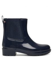 Tommy Hilfiger Kalosze Flag Hardware FW0FW08966 Granatowy. Niebieskie kalosze Tommy Hilfiger, bez wzorów, z tworzywa sztucznego, bez zapięcia. Za 299.99 zł.