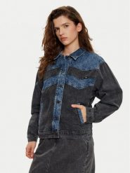 Mustang Kurtka jeansowa 1016012 Szary Loose Fit. Szare kurtki Mustang, l, bez wzorów, z bawełny, bez kaptura. Za 359.99 zł.