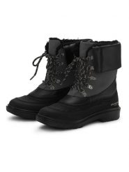 Ilse Jacobsen Skórzane botki zimowe w kolorze czarnym rozmiar: 38. Czarne botki Ilse Jacobsen, bez wzorów, z wełny, bez obcasa, bez zapięcia. Za 183.15 zł.