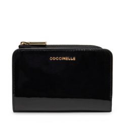 Duży Portfel Damski Coccinelle. Czarne portfele Coccinelle, bez wzorów. Za 419.99 zł.