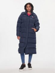 Tommy Jeans Kurtka puchowa Alaska DW0DW14287 Granatowy Regular Fit. Niebieskie kurtki Tommy Jeans, na zimę, xl, bez wzorów, z jeansu, bez kaptura. Za 809.99 zł.