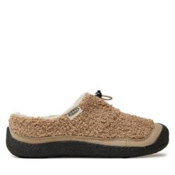 Klapki Keen. Brązowe klapki Keen, bez wzorów, bez obcasa, bez zapięcia. Za 379.99 zł.