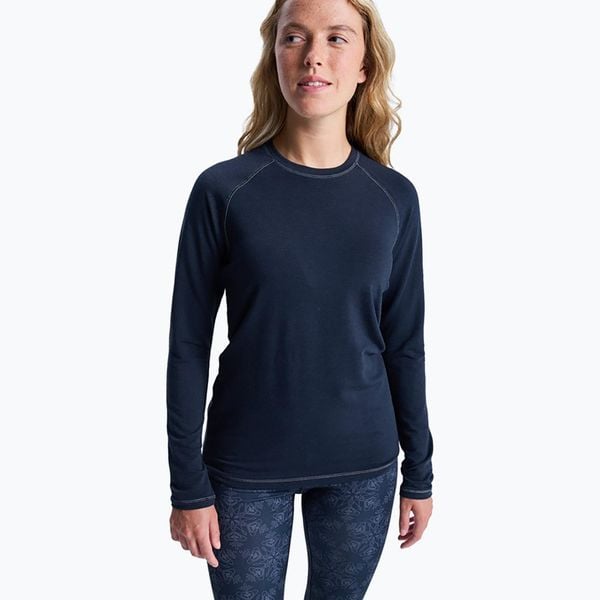 Bluza termoaktywna damska ROXY Climate Control Base Layer. Czarne bluzy Roxy, l, bez wzorów, z elastanu, bez kaptura, na fitness i siłownię. Za 139.99 zł.