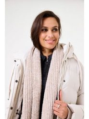 Garcia Szal w kolorze beżowym rozmiar: onesize. Brązowe szaliki i kominy Garcia, bez wzorów, z materiału. Za 96.37 zł.