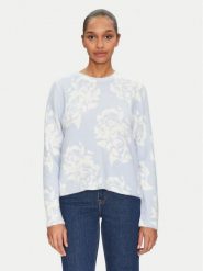 Morgan Sweter 251-MPETAL Błękitny Regular Fit. Niebieskie swetry Morgan, s, bez wzorów, z syntetyku, bez ramiączek. Za 179.99 zł.