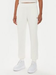 Guess Spodnie dresowe V4YB08 KCAY2 Écru Regular Fit. Spodnie dresowe Guess, z aplikacjami, z dresówki. Za 379.99 zł.