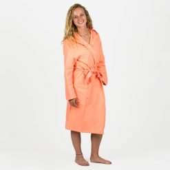 Szlafrok na basen damski Watko Compact z mikrofibry. Niebieskie szlafroki damskie NABAIJI, m, bez wzorów, z materiału, bez ramiączek. Za 89.99 zł.