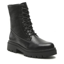 Trapery Jenny Fairy. Czarne traperki Jenny Fairy, bez wzorów, bez obcasa, bez zapięcia. Za 101.98 zł.