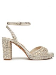 Aldo Sandały Alluring 13918881 Biały. Białe sandały Aldo, bez wzorów, ze skóry, bez obcasa, na słupku, bez zapięcia. Za 519.99 zł.