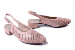 RIEKER 47066-31 pink, czółenka damskie. Czerwone czółenka Rieker, na lato, bez wzorów, bez obcasa, na obcasie, bez zapięcia. Za 319.90 zł.