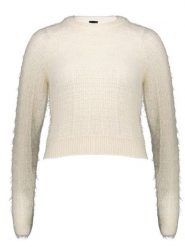 Pinko Sweter w kolorze kremowym rozmiar: M. Brązowe swetry Pinko, m, bez wzorów, bez ramiączek. Za 210.81 zł.