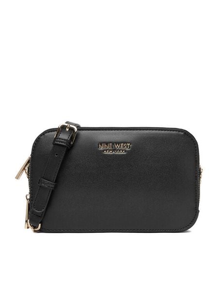Nine West Torebka CEO-Myra-KY256 Czarny. Czarne listonoszki Nine West, bez wzorów, z materiału, bez dodatków. Za 169.99 zł.