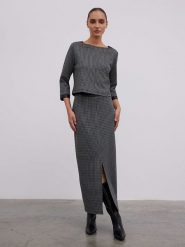 BGN Spódnica w kolorze czarno-szarym rozmiar: 34. Czarne spódnice BGN, na co dzień, bez wzorów, maxi, proste. Za 104.89 zł.