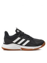 Adidas Buty halowe Court Flight IE1661 Czarny. Czarne buty treningowe adidas, bez wzorów, ze skóry, bez zapięcia. Za 249.99 zł.