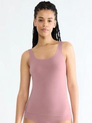 Sloggi Top "Go Sense" rozmiar: M. Różowe topy Sloggi, m, bez wzorów, bez kołnierzyka, bez ramiączek. Za 61.02 zł.