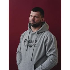 MANTO bluza z kapturem RESOLVE melanż. Szare bluzy MANTO, bez wzorów, z kapturem. Za 249.00 zł.