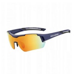 Okulary rowerowe / sportowe z polaryzacją ROCKBROS UV400 (10118) niebieskie. Niebieskie okulary przeciwsłoneczne ROCKBROS, bez wzorów. Za 100.00 zł.