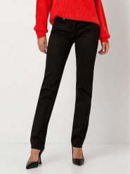 Toni Dżinsy - Regular fit - w kolorze czarnym rozmiar: 34K. Czarne jeansy Toni, z aplikacjami, ze skóry, z podwyższonym stanem. Za 152.99 zł.